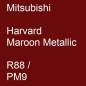 Preview: Mitsubishi, Harvard Maroon Metallic, R88 / PM9.